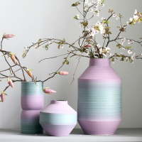 波普藝術色彩花瓶陶瓷現代設計裝飾擺件水培插花花器