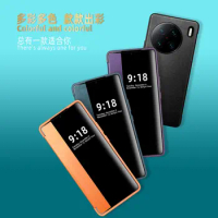 For VIVO X90 PRO PLUS 5G Flip Case New Luxury Skin Vingan Window View PU Leather Book Cover For VIVO X90 PRO+ X90PRO Phone Bags