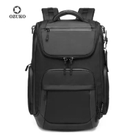 OZUKO Multifunction Men Backpack Large Capacity Waterproof Backpacks 15.6" Laptop Backpack Travel Business Male USB Charging Bag