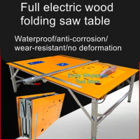 Woodworking saw table small renovation inverted push table saw portable folding saw table multifunctional lifting table