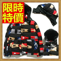 真 羽絨90%白鴨絨 輕羽絨外套 男羽絨衣-羽絨棉冬季保暖國旗印花男夾克64l53【獨家進口】【米蘭精品】