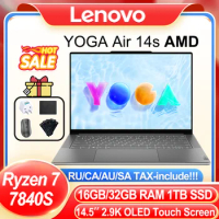 Lenovo YOGA Air14s 2023 Slim Laptop AMD Ryzen 7 7840S 16GB/32GB RAM 1TB/2TB SSD 14.5inch 2.9K 600nits OLED Touch 90Hz Notebook