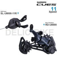 SHIMANO CUES U8000 11 Speed Groupset Shifter SL-U8000-11R and Rear Derailleur RD-U8000 Original Parts