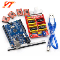 Bộ bo mạch mở rộng CNC V3 Shield cho Arduino Uno R3, gồm 4 driver bước nhảy A4988, kèm cáp USB, phù 