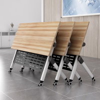 【破損包賠】折疊會議桌可移動活動拼接長條桌雙人辦公桌子可折疊培訓桌椅組合