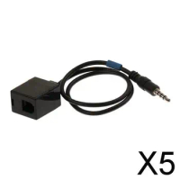 5X 3.5mm Male To rj9/RJ10 Female for Headset To Adapter Cord