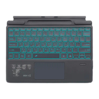【IS】SF-2089D Surface Pro 8/9/X 七彩背光輕薄藍芽鍵盤(繁體注音/台灣雙認證/帶筆槽/多角度/攜帶方便)