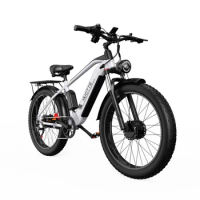 Free shipping DUOTTS F26 Dual Drive Electric Bicycle 48V 1500W 26*4.0 Fat Tire Powerful Men's Mountain Hydraulic Brake E-bike