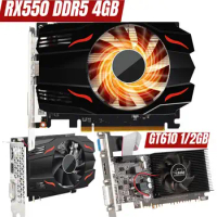 RX550 Graphics Card/GPU Support 128 Bit DDR5 4GB Low Profile Graphics Card with Cooling Fan Gaming Graphics Card