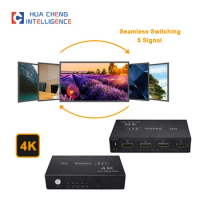 Amoonsky H5S1(MINI) Video Switch 5 in 1 Out Switcher Box 4k Selector Box Support 1080p IR Remote Control For Switcher