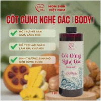 【Mới 2026】 Cốt Gừng Nghệ Gấc [THOA BODY] MOM SHIN, Chai 500ml , Hỗ Trợ Chăm Sóc Da Cho Mẹ Sau Sinh Ở