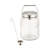日本ADERIA 金屬蓋梅酒罐-3000ml(附勺子) 梅酒罐 玻璃罐 梅酒 罐 梅酒玻璃罐 日本製