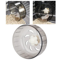 Hamster Running Disc Toy Silent Small Pet Rotatory Jogging Wheel Small Pets Sports Wheel Toys Hamster Cage Accessories