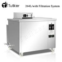 3000W Industrial Ultrasonic Cleaner 264L Circuit Board Engine Carbon Ultrason Cleaning Machine Lithium Battery Shell Degreasing