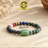Gelang Aesthetic Batu Alam Kristal Akik Giok Burma Untuk Wanita Asli 100% Dan Original