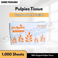 Tissue PULPIES Jumbo Pack Facial Tissue 1000 Sheets