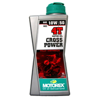 【序號MOM100 現折100】MOTOREX 10W50 CROSS POWER 全合成 機車機油 #24184【APP下單9%點數回饋】