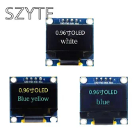0.96 inch IIC Serial Yellow Blue White OLED Display Module 128X64 I2C SSD1306 12864 LCD GND VCC SCL SDA 0.96" for Arduino
