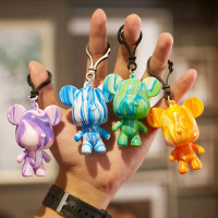 Gantungan Kunci DIY Polos Beruang dengan 3 Cat Warna Berbeda & Sendok Plastik