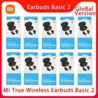 3/6/10 pcs Global Version Xiaomi Redmi Basic 2 TWS Bluetooth Earphone Mi True Wireless Earbuds Airdots 2 Game Headset