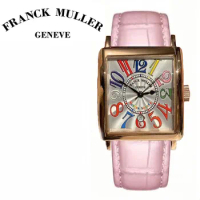 FRANCK MULLER Imported Quartz Movement Womens Wristwatch Color Square Series Watch Woman High-end Luxury Boutique Ladies Watches