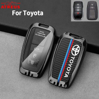 Toyota Zinc Alloy Full Wrap Car Key Case Cover Carbon Fiber Leather Smart Key Protector For Agya Raz