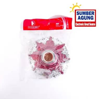 DPS005PS S005 Ungu Silver Fiting Plafon Jumbo 15cm Modern Untuk Hiasan Lampu Plafon PVC Mewah Elegan