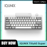 IQUNIX Tilly60 Super HHKB WK Mechanical Keyboards Aluminum Alloy 3-Mode Wireless Bluetooth Customized Gaming Keyboard For Laptop