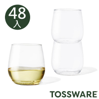 【TOSSWARE】48入組-可疊O杯12oz(紅酒杯 白酒杯 威士忌杯 防摔杯 無梗杯 塑膠酒杯)