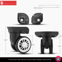 HANLUOKE W282 Trolley Case wheel Replacement Luggage Case Wheel Accessories Universal Wheel Trolley Case Wheel