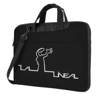 La Linea La Linea Canvas Print Laptop Bag Case Protective Vintage Computer Bag Bicycle Crossbody Laptop Pouch