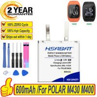 Top Brand 100% New 600mAh Battery for POLAR M430 M400 GPS Sports Watch Batteries + free tools
