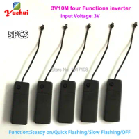 5PCS/Lot 3V EL wire driver for 1-10m EL wire or EL strip with One Key with 4 functions powered by 2AA battery Party Decoration