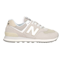 NEWBALANCE 女休閒運動鞋-WIDE-574系列 慢跑 NB N字鞋 U574FOG 淺灰奶茶白