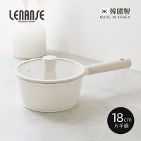 韓國LENANSE us 韓國製IH陶瓷塗層不沾片手鍋附蓋(1.7L)-18cm
