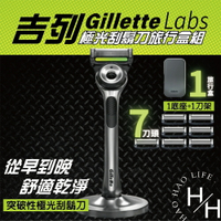 【好好生活｜Gillette吉列】極光刮鬍刀旅行盒組 刮鬍 刀片 吉列刮鬍刀 男 男生 男性 鬍子 臉部保養 舒適 360 旋轉