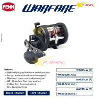 Starsfishing Reel Pancing PENN Warfare Level Wind LH Tahan Lama & Anti Karat