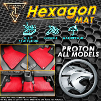 [ PROTON SUV MPV + SAGA ] Hexagon Rubber Mat For PROTON SAGA, ISWARA, LMST, SAGA BLM FLX SV FL SE, S
