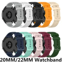 200pc 20mm 22mm Watch Band Strap Silicone Replacement Watchband For Xiaomi Huami Amazfit For Huawei watch GT 42/46MM For Samsung