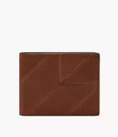 Fossil Derrick Bifold Brown Patchwork Dompet Pria ML4742-194