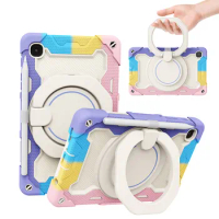 Rotatable Kickstand Silicone Case for Samsung Galaxy Tab a7 Lite Kids Case T220 T225 Galaxy Tab A7 T500 T505 Shockproof Cover