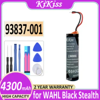 Battery 93837-001 4300mAh for WAHL Black Stealth Chrome Cordless Magic Clip Senior Sterling 4 Sterling4 Super Taper Bateria