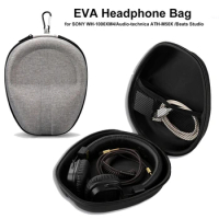 EVA Headphone Carrying Case Hard Shell Wireless Headset Storage Bag for SONY WH-1000XM4/Audio-technica ATH-M50X/Beats Studio