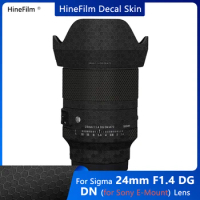 Sigma 24 1.4 E Mount Lens Sticker Vinyl Decal Skin Wrap Cover for Sigma 24mm F1.4 DG DN Art for Sony Mount Lens Sticker Film