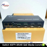 Media Converter 4 FO + 3 RJ45 Gigabit 4FO + 3UTP UT-SW4003 4-Port SFP
