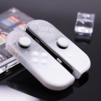 Replacement Housing Shell For Nintendo Switch NS/OLED Limited Joy-con Back shell Case Cover DIY For A.T.Field Phantom White