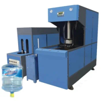 80BPH PET Plastic Processed Blowing Machine with Hand Feeding Water Bottle Blower for 20 Liter 5 Gallon Bottles