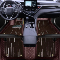Customized Car Floor Mats For Volkswagen Beetle Tiguan Arteon Jetta Bora Polo LHD RHD Carpet Car Mat Auto Interior Accessories
