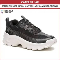 SEPATU SNEAKER KASUAL CATERPILLAR PRIA WANITA ORIGINAL CASUAL KETS HITAM CAT-40 37