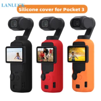 Silicone Case for DJI Osmo Pocket 3,Anti-Scratch Gimbal Camera Handle Protective Soft Silicone Protective Cover Accessories